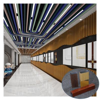 China Artistic Ceilings Customized Shape Aluminum Suspended Strip Ceiling With Best Materials for sale