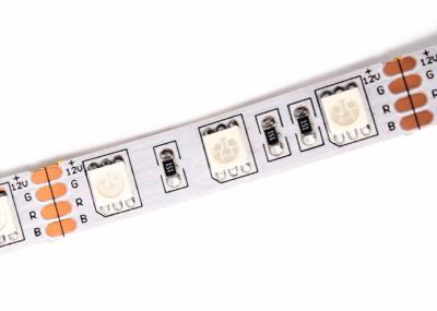 China 14.4W SMD 5050 LED RGB Strip Lights 12V IP20 Cuttable High Brightness for sale