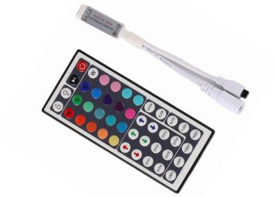 China Mini IR Remote RGB LED Strip Controller 72W 44Keys SMD 5050 Smooth Change for sale