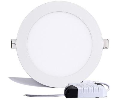 China Round 9W Ceiling LED Panel Light SMD 2835 Shockproof 220V White Color 150 * 12mm for sale