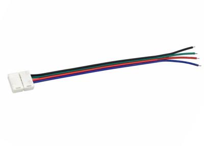 China Single Colour Flexible LED Strip Connector 2 Contact Strip To Wire 4 Pins for sale