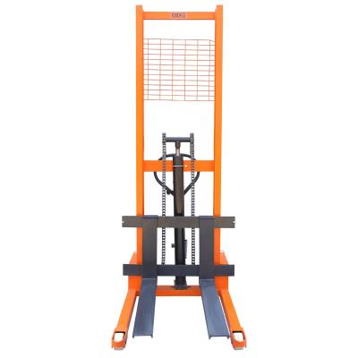 China Garment Shops Manual Stacker Lifting Manual Hydraulic Stacker 1000 Kg Popular In Europe for sale