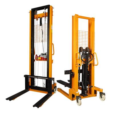 China Material Lifting Stacking Shanggong 2 Ton Electric Drive Vertical Hydraulic Semi-Electric Pallet Stacker Electric Forklift for sale