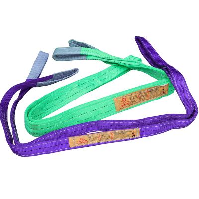 China 1-12T Color Industrial Sling Webbing Flat Sling Lifting Sling High Tensile Polypropylene for sale