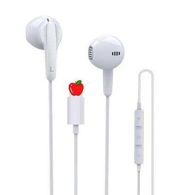 China Original In-Ear Chip In-Ear Wired Earphone With Microphone For Apple iPhone Earphone Bass Noise Reduction Earbuds for sale