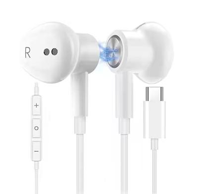 China High Quality High Fidelity Stereo In-Ear Magnetic Type-C Headset USB-C Earbuds Type C Headphones With MIC For Google Pixel 2/XL Samsung S21 for sale