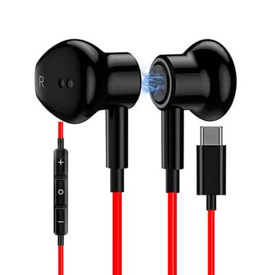 China High Fidelity Stereo Type-C In-Ear Gaming Headset USB-C Earphone Earphones With MIC For iPad Galaxy S21 Note Ultra 20 Pixel 5 4 3 XL OnePlus for sale