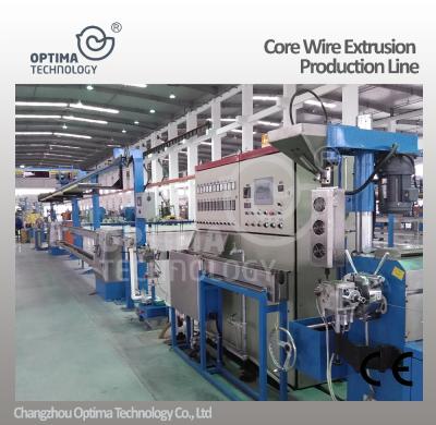 China Three Layer Insulation Extruding Machine / Automatic Wire And Cable Extruder Production Line for sale