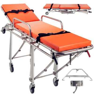 China Aluminum Alloy Factory Supply Mobile First Aid Kit Transport Foldable Ambulance Stretcher for sale