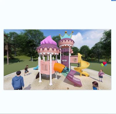 China New Design Small Cardboard Kids Playground Plastic Outdoor Playground Multifunctional Outdoor Playground Equipment With Slide Set On Sale for sale