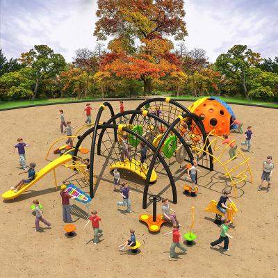 China Grow Children's Outdoor Sports 2021 Capacity Outdoor Playground Equipment PE Panel Series Design Nonstandard Equipment With Plastic Slides PE Panel Nonstandard for sale