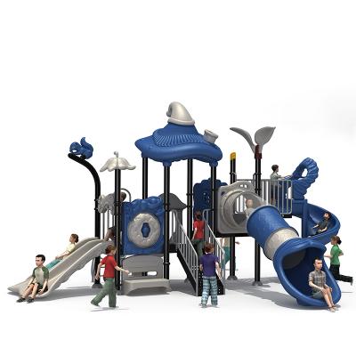 China Grow Kids Outdoor Sports Capacity Water Park Kids Outdoor Playground Combination Slide Design Dream Equipment With Plastic Slides for sale