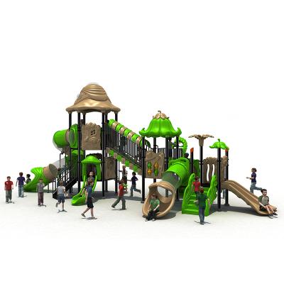 China Cultivate Children's Sports] Capacity Kids Playground Equipment Combination Slide Design Outdoor Dream Equipment With Plastic Slides And Galvanized Steel for sale