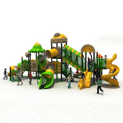 China Grow Children's Outdoor Sports Ability Customized Kids Playground EquipmentThe Space Theme Playground Design Equipment With Plastic Slides And Frame galvanized steel for sale