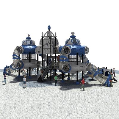 China Grow Kids Outdoor Sports Capacity Kids Playground EquipmentThe Space Theme Popular Playground Design Equipment With Plastic Slides And Galvanized Steel for sale