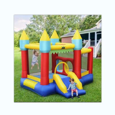 China Flexible Inflatable Trampoline Bouncer Combination Air Bouncer Cartoon Children Jumping Castle Inflatable Slide Combination Trampoline Wholesale for sale