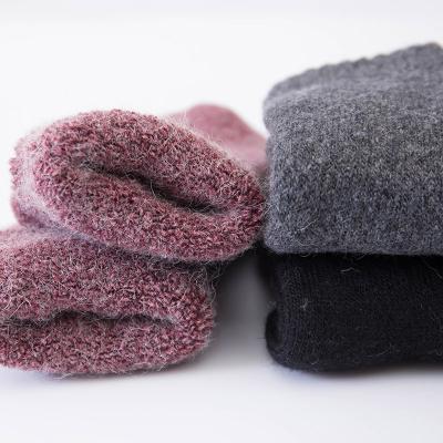 China 2021 New Sporty Woman's Winter Super Soft Thermal Sheep Wool Thick Women Shear Socks for sale