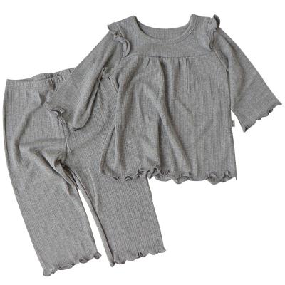 China Wholesale Cute Newborn Baby Clothes Long Sleeve Cotton High Quality Baby Shirts And Pants Set for sale