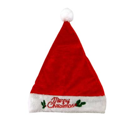 China European American Essential Plush Christmas Supplies Plush Christmas Hats High End Christmas Hats For Adults for sale