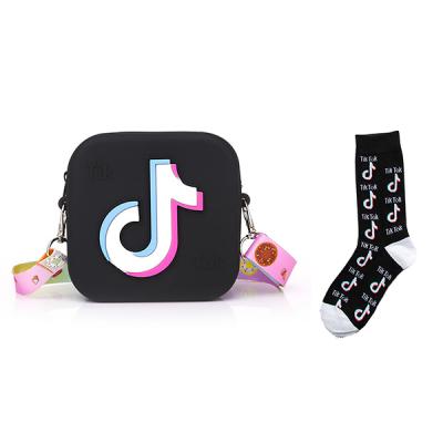 China Fashion Designer Tiktok Mini Square Jelly Bags Little Girls Invent Purses and Handbags Place Socks Tik Tok Kids Purse 2021 for sale