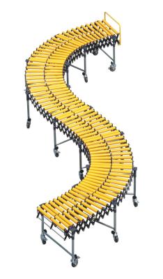 China Expandable/Collapsible/Telescopic Gravity Roller Conveyors,Flexible Conveyors for sale