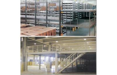 China Industrial shelving racks - mezzanine floor, steel shelving racks, 1000kg/square meter for sale