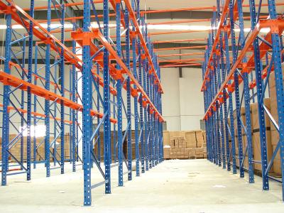 China Adjustable Steel Heavy Duty Pallet Racking 2m - 12m , Long Span Shelving for sale