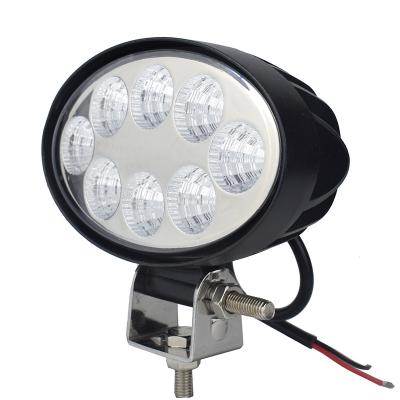 China Oval LED Tractor Light ATV Work 24W 12V 24V Flood Light Beam For John Deere CLAAS Kubota Kuhn AGCO ASI New Holland JALN7 for sale