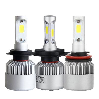 China S2 Universal H13 H27 880 881 Car LED Headlight Lamp 6500K 8000LM Automotive Light Bulb H11 H4 H7 H1 9012 H8 HB3 H3 9007 for sale