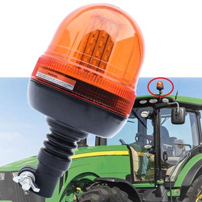 China JALN7 Universal LED Emergency Flashing Amber Rotating Beacon Strobe Lights For Tractor 12v/24v 60LED With Flexible Base 3 Modes for sale