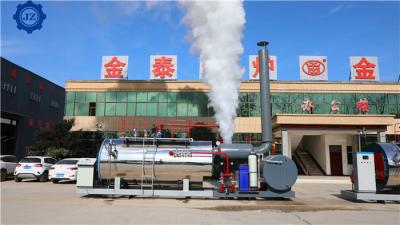 China 3Ton 3000kg 10 Bar Fully Skid Mounted Natural Gas Steam Boiler For Food Industries for sale