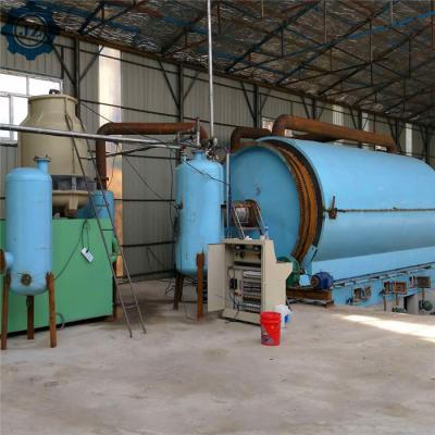 China Waste Tires Recycling Production Line For Fuel Oil, Scrap Tyre To Oil Pyrolysis Plant for sale