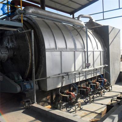 China 24 Hours Fully Continuous Waste Plastic Scrap Tyre Oil Distillation Pyrolysis Plant for sale