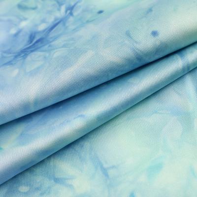 China Factory Direct Popular 90gsm Woven Bond Dye Chiffon Satin Fabric Spandex From Factory Dress Textiles Shrink-Resistant Poly for sale