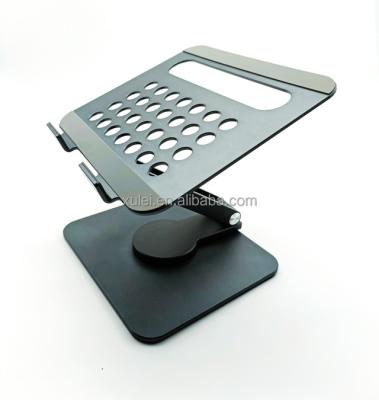 China 360 Degree Rotating Angle 360 ​​Rotating Adjustable Aluminum Tablet Stand, Swivel Pad Foldable Portable Dock For Desktop for sale