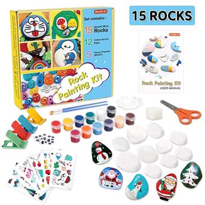 China Amazon Rock 2020 Hot Selling Rock Painting Kit For Kids - Includes Rocks and Waterproof Paint for sale