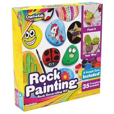 China Amazon Rock 2020 Hot Selling Rock Painting Kit For Kids - Includes Rocks and Waterproof Paint for sale