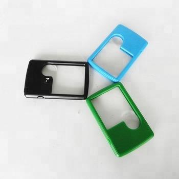 China 85*55mm Credit Card Shape 3x Pocket Magnifier LED Light Plastic Magnifier For Promotion for sale