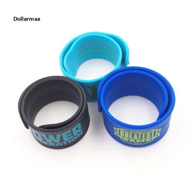 China Promotional Toy Hot Print Logo Silicone Superhero Slap Bracelet for Boys and Girls Kids Birthday Party Supplies Favors BR02 for sale