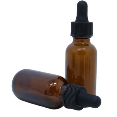 China Viable Hot Sale Quality Amber Essential Oil Liquid Dropper Boston Glass Bottle for sale