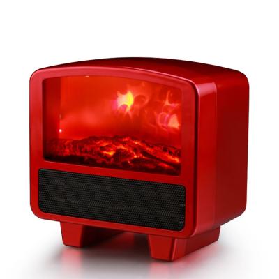 China 2020 Mini Flame Fire Flame Heater Electric Heater With Fan With Dynamic 3D Simulation Fire Flame for sale