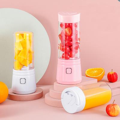 China 6 Blade 400Ml Usb Blender 6 Blades Squeezer Bottle Cup Refillable Juice Citrus Lemon Vegetables Fruit Smoothie Squeezer Reamers for sale