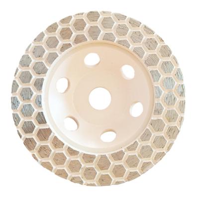 China Turbo Diamond Cup Wheel for 14mm Granite Grinding and Polishing Stone for sale