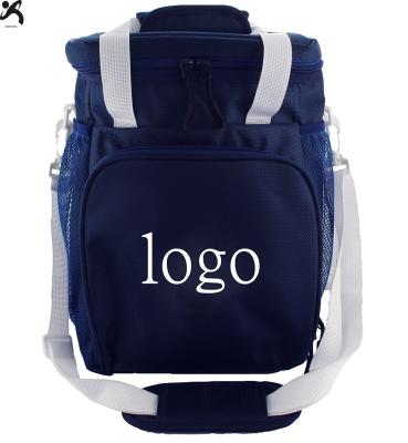 China Waterproof Polyester Insulated Box Cooler Bag Beer Stand Bags Large Food Delivery Lunch Cooler Bags With Shoulder Strap for sale