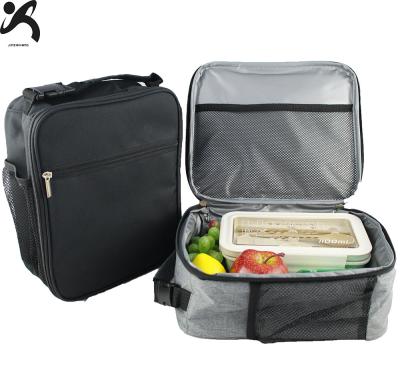 China Waterproof High Quality Black PVC Striping Insulated Lunch Cooler Bag Picnic Men's Camping Nylon Cooler Bags With Box Holder for sale