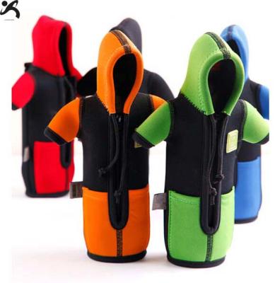 China 500ml Beer Bottle Cooler Clothing Style Neoprene T-shirt Waterproof Personalized Individual Jacket Can Cooler for sale