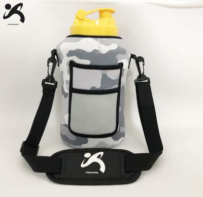 China Wholesale Leakproof Insulated Water Bottle Holder With Removable Adjustable Shoulder Strap Water Bottle Sling Bag for sale