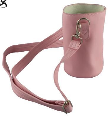 China Custom Insulated Double Wall Wine Water Bottle Pink 12 Ounce Waterproof Insulated Water Bottle Neoprene Cooler Bag for sale