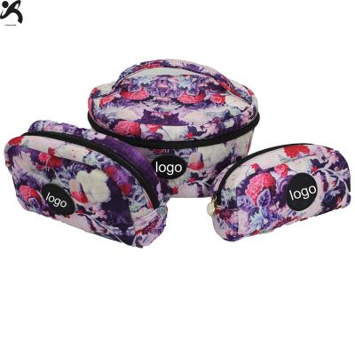 China Hot Sale 2022 Fashion Wholesale Good Quality Neoprene Makeup Bag Neoprene Travel Makeup Pouch Cosmetic Bag Hot Custom Waterproof Neoprene for sale