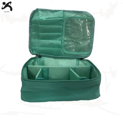 China Fashion Professional Cosmetic Bag Train Case Storage Waterproof Bags For Makeup Accessories With Adjustable Strap for sale